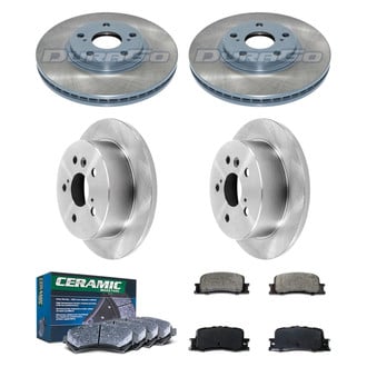 DuraGo® - Plain Front and Rear Brake Kit with Ceramic Pads