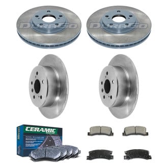 DuraGo® - Plain Front and Rear Brake Kit with Ceramic Pads
