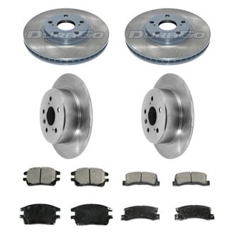 DuraGo® - Plain Front and Rear Brake Kit with Ceramic Pads