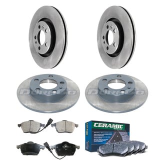 DuraGo® - Plain Front and Rear Brake Kit with Ceramic Pads