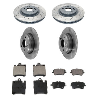 DuraGo® - Plain Front and Rear Brake Kit with Ceramic Pads