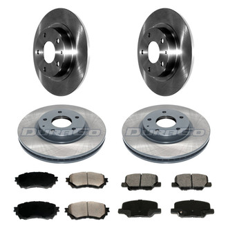 DuraGo® - Plain Front and Rear Brake Kit with Ceramic Pads
