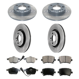 DuraGo® - Plain Front and Rear Brake Kit with Ceramic Pads