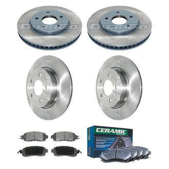 DuraGo® - Plain Front and Rear Brake Kit with Ceramic Pads