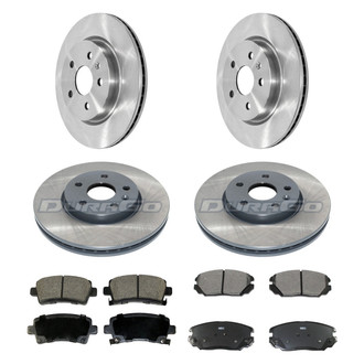 DuraGo® - Plain Front and Rear Brake Kit with Ceramic Pads