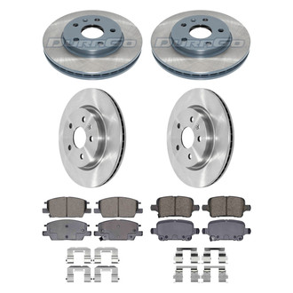 DuraGo® - Plain Front and Rear Brake Kit with Ceramic Pads