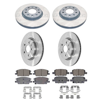 DuraGo® - Plain Front and Rear Brake Kit with Ceramic Pads