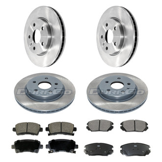 DuraGo® - Plain Front and Rear Brake Kit with Ceramic Pads