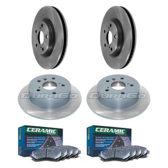 DuraGo® - Plain Front and Rear Brake Kit with Ceramic Pads