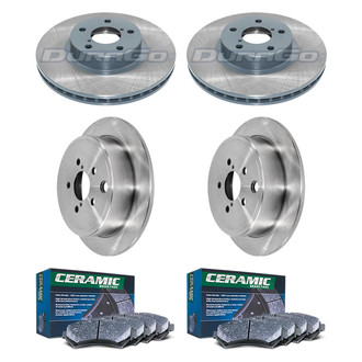 DuraGo® - Plain Front and Rear Brake Kit with Ceramic Pads