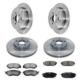 DuraGo® - Plain Front and Rear Brake Kit with Ceramic Pads