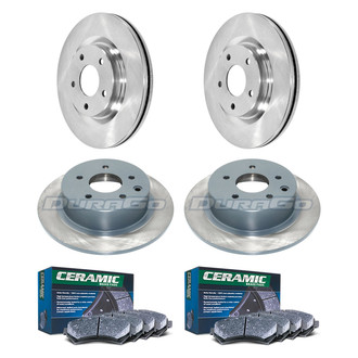 DuraGo® - 1-Piece Plain Brake Kit with Ceramic Brake Pads