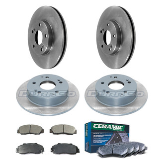 DuraGo® - Plain Front and Rear Brake Kit with Ceramic Pads