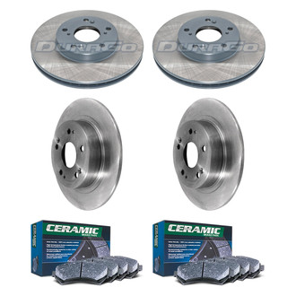 DuraGo® - Plain Front and Rear Brake Kit with Ceramic Pads