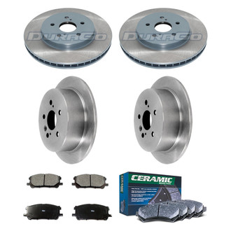 DuraGo® - Plain Front and Rear Brake Kit with Ceramic Pads