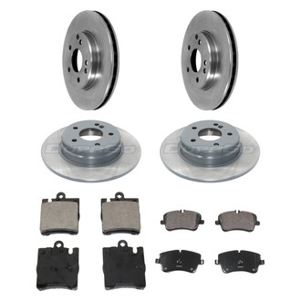 DuraGo® - Plain Front and Rear Brake Kit with Ceramic Pads