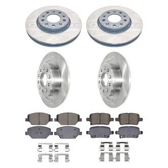 DuraGo® - Plain Front and Rear Brake Kit with Ceramic Pads