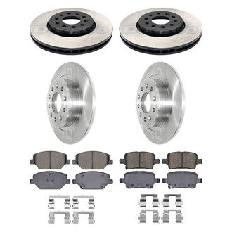 DuraGo® - Plain Front and Rear Brake Kit with Ceramic Pads