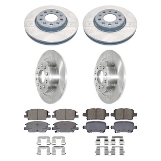 DuraGo® - Plain Front and Rear Brake Kit with Ceramic Pads