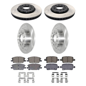 DuraGo® - Plain Front and Rear Brake Kit with Ceramic Pads
