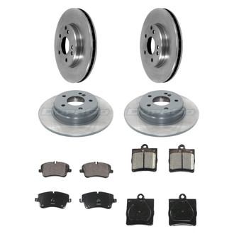 DuraGo® - Plain Front and Rear Brake Kit with Ceramic Pads