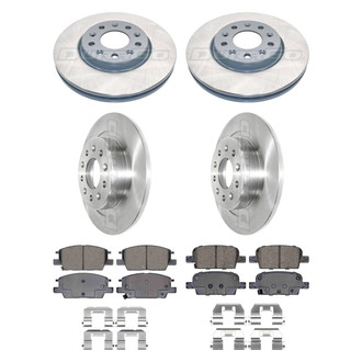 DuraGo® - Plain Front and Rear Brake Kit with Ceramic Pads