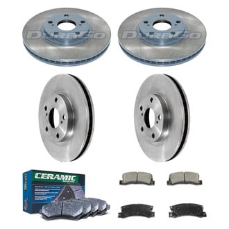 DuraGo® - Plain Front and Rear Brake Kit with Ceramic Pads