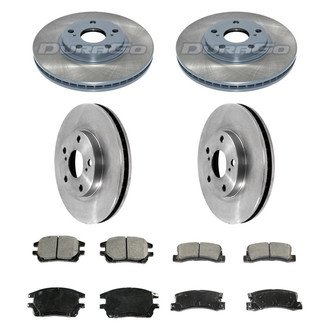 DuraGo® - Plain Front and Rear Brake Kit with Ceramic Pads