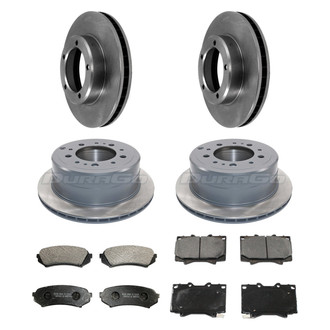 DuraGo® - 1-Piece Plain Brake Kit with Ceramic Brake Pads