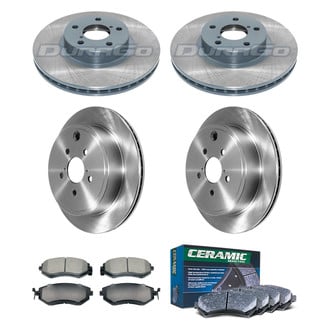 DuraGo® - Plain Front and Rear Brake Kit with Ceramic Pads