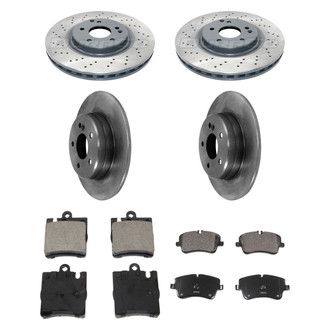 DuraGo® - Plain Front and Rear Brake Kit with Ceramic Pads