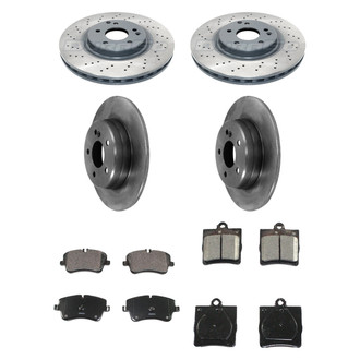 DuraGo® - Plain Front and Rear Brake Kit with Ceramic Pads