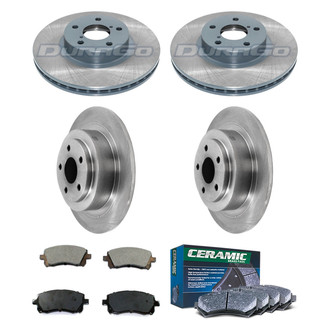 DuraGo® - Plain Front and Rear Brake Kit with Ceramic Pads