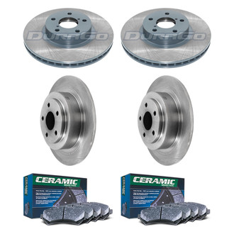 DuraGo® - Plain Front and Rear Brake Kit with Ceramic Pads