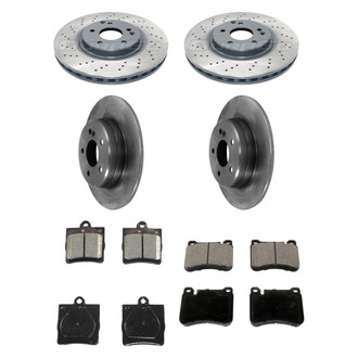 DuraGo® - Plain Front and Rear Brake Kit with Ceramic Pads