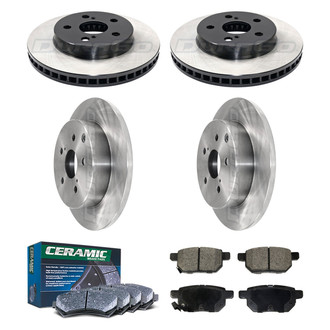 DuraGo® - Plain Front and Rear Brake Kit with Ceramic Pads