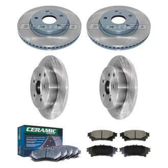 DuraGo® - Plain Front and Rear Brake Kit with Ceramic Pads
