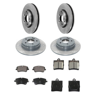DuraGo® - Plain Front and Rear Brake Kit with Ceramic Pads