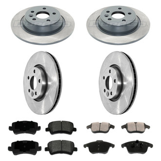 DuraGo® - 1-Piece Plain Brake Kit with Ceramic Brake Pads