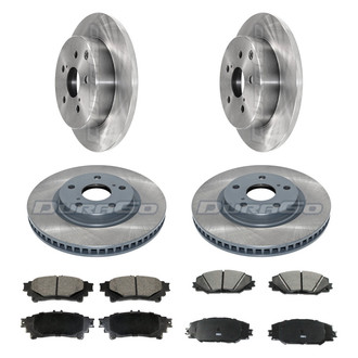 DuraGo® - Plain Front and Rear Brake Kit with Ceramic Pads