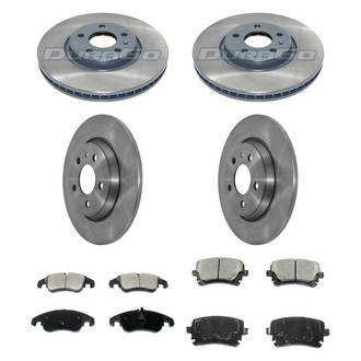 DuraGo® - Plain Front and Rear Brake Kit with Ceramic Pads