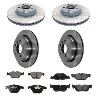 DuraGo® - Plain Front and Rear Brake Kit with Ceramic Pads