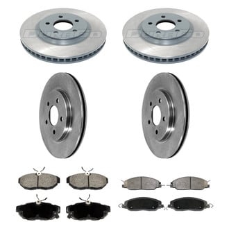 DuraGo® - Plain Front and Rear Brake Kit with Ceramic Pads