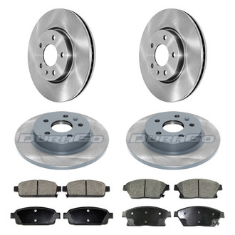 DuraGo® - Plain Front and Rear Brake Kit with Ceramic Pads
