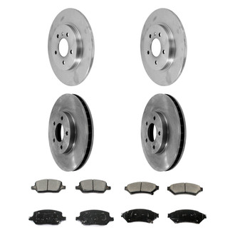 DuraGo® - Plain Front and Rear Brake Kit with Ceramic Pads