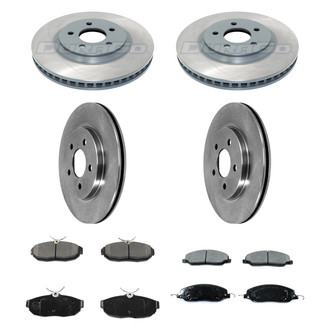 DuraGo® - Plain Front and Rear Brake Kit with Ceramic Pads