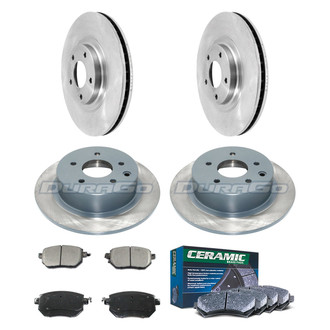 DuraGo® - Plain Front and Rear Brake Kit with Ceramic Pads