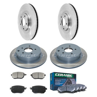 DuraGo® - Plain Front and Rear Brake Kit with Ceramic Pads