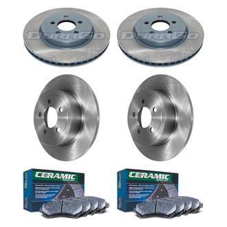 DuraGo® - Plain Front and Rear Brake Kit with Ceramic Pads