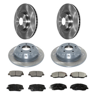 DuraGo® - Plain Front and Rear Brake Kit with Ceramic Pads